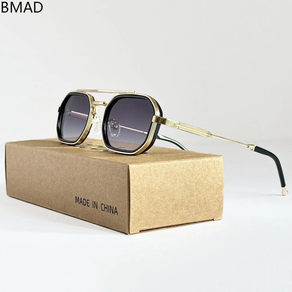 משקפי שמש אובליים וינטאג' מעוצבים לשנת 2025, משקפי שמש אופנתיים בסגנון פאנק, משקפי שמש סטימפאנק, משלוח ישיר, משקפי שמש Gafas Lentes Lunette – תמונה 3