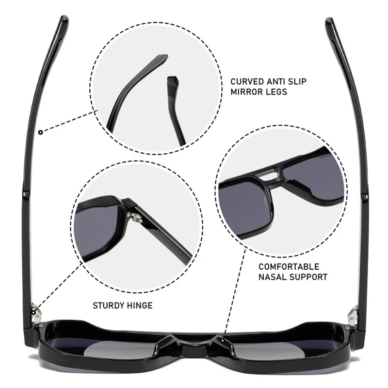 גשרים מרובעים משקפי שמש אופנה נשים טרנדים SALE – תמונה 5