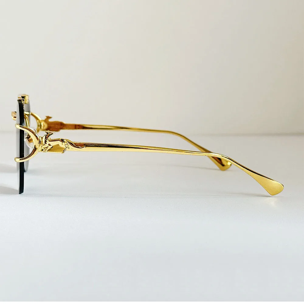 משקפי שמש חדשות בעיצוב מעוצב, משקפי שמש ללא מסגרת לנשים, משקפי חופשה וינטאג' מגמה אוקולוס חיצוניים, לנטס דרופשיפינג לונט – תמונה 5