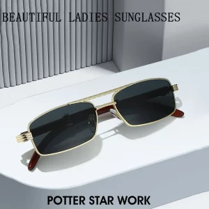 משקפי שמש יוקרתיות לנשים מגניבות ומודרניות ריבועיות וינטאג'