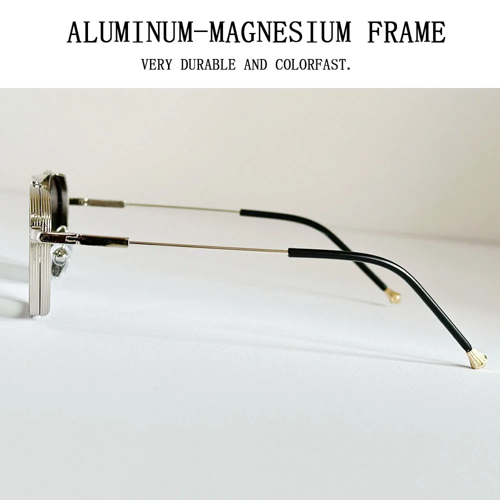 משקפי שמש אובליות חדשות לנשים לגברים וינטאג' – תמונה 6