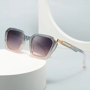 משקפי שמש נשים עין חתול צבעונית כפולה בסגנון פופולרי