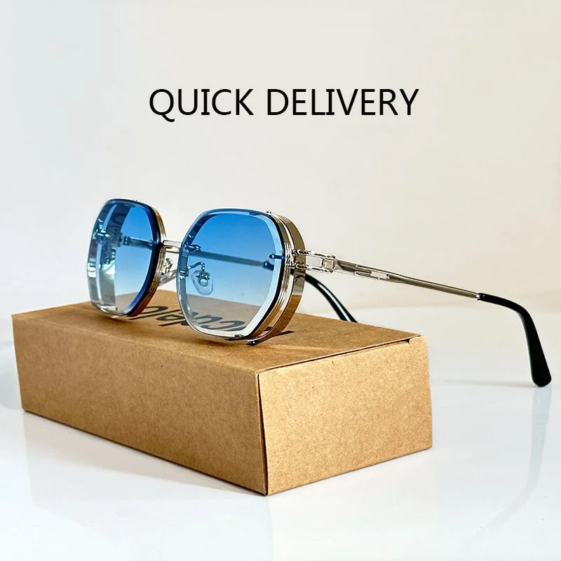 משקפי שמש חיצוני steampunk משקפיים וינטג משקפי שמש פאנק