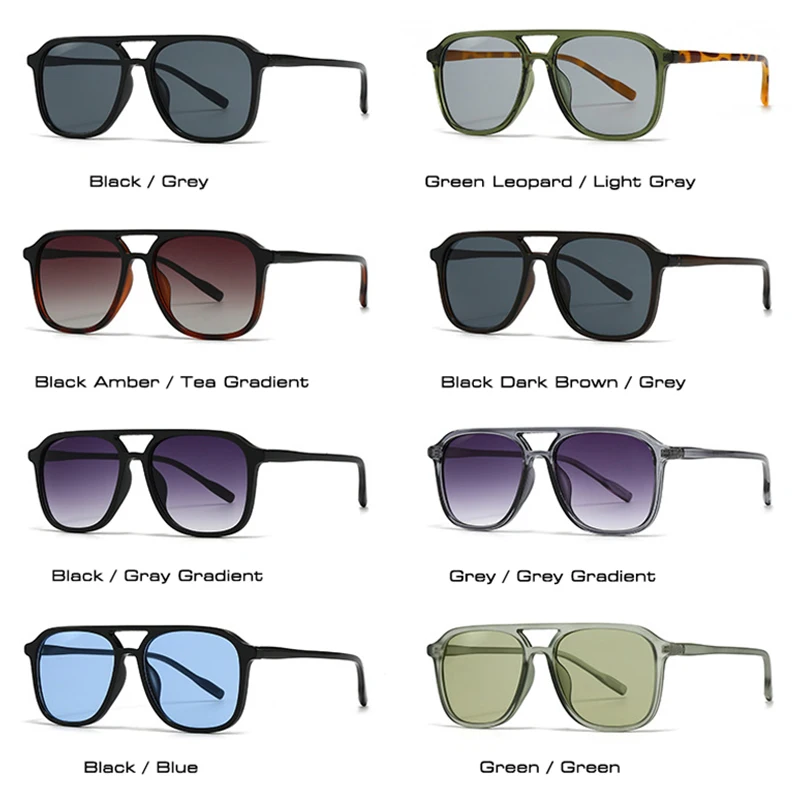 רטרו גשרים גברים משקפי שמש מרובע SALE – תמונה 3