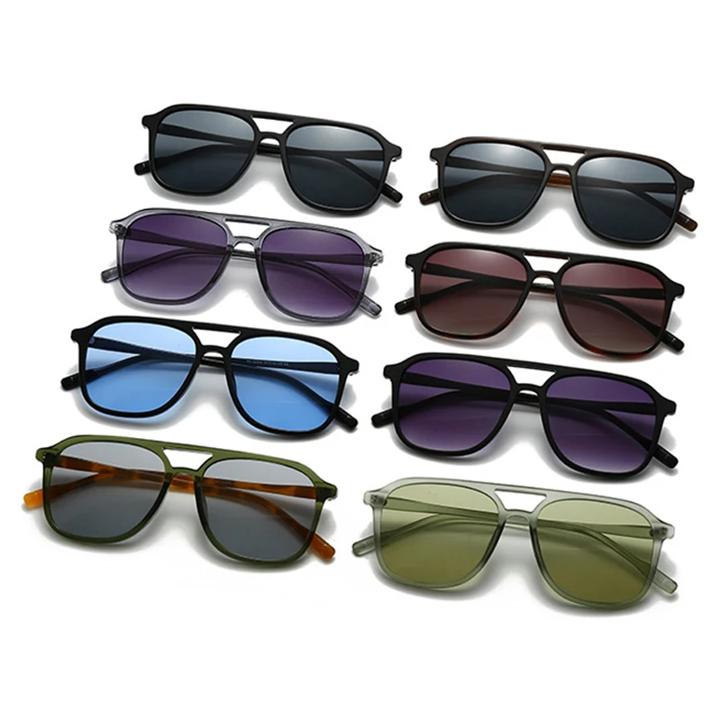 רטרו גשרים גברים משקפי שמש מרובע SALE – תמונה 2