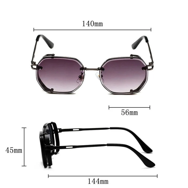 גברים חדשים משקפי שמש יוקרה וינטג – תמונה 7