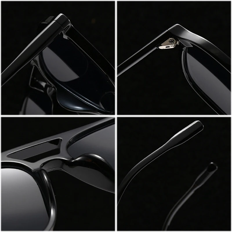 רטרו גשרים גברים משקפי שמש מרובע SALE – תמונה 5