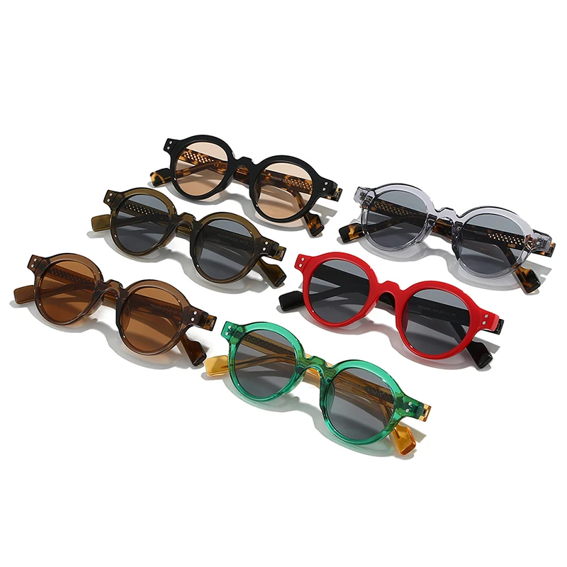 משקפי שמש נשים מעוגלות רטרו לגברים בסגנון פאנק SALE – תמונה 3