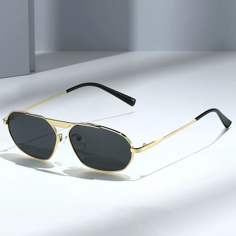 משקפי שמש נשים מתכת עין חתול רטרו מותג אופנה גברים פאנק