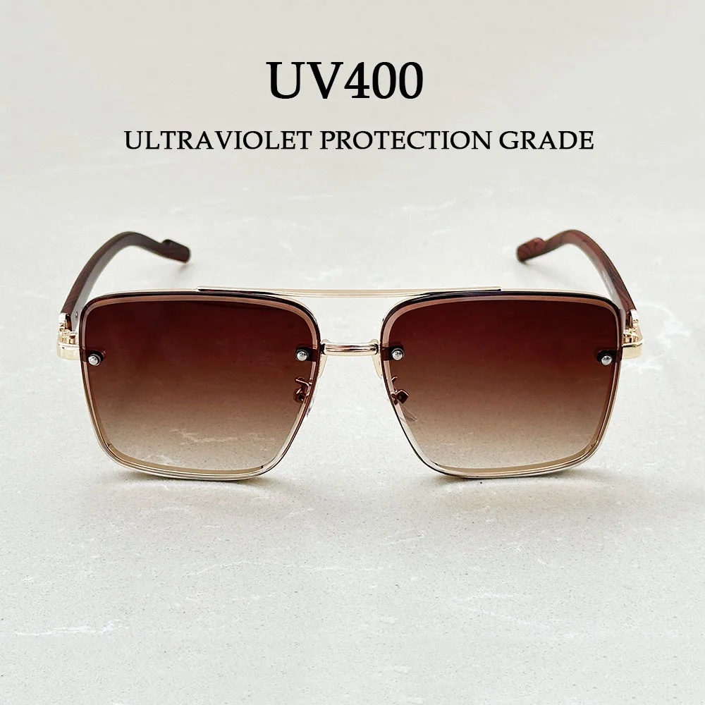 משקפי שמש ריבועיים חדשים לגברים משקפי שמש חיצוניים וינטאג' אוקולוס מעצב עץ משקפי שמש מסנני שמש עדשות נפילה Gafas – תמונה 7