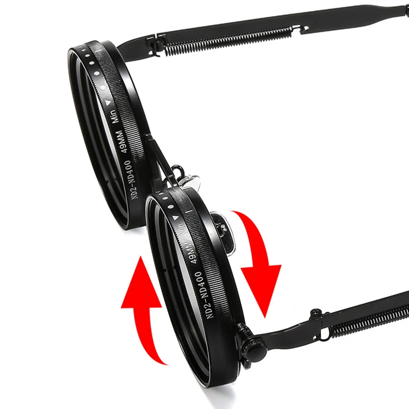 משקפי שמש רטרו עגולים לגברים בסגנון פאנק – תמונה 8