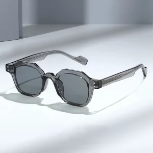 משקפי שמש גברים מרובעים בצורת מצולע רטרו לנשים SALE