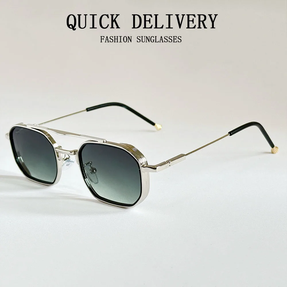 משקפי שמש אובליות חדשות לנשים לגברים וינטאג' – תמונה 3