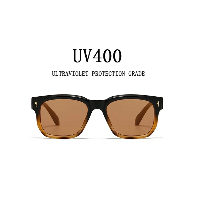 משקפי שמש אופנתיים לגברים מרובעים מ וינטאג' לנשים מעצבים – תמונה 8