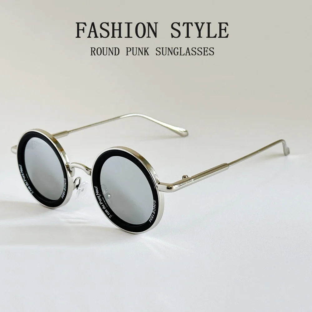 משקפי שמש סטימפאנק חדשות לגברים אובליות לנשים פאנק – תמונה 9