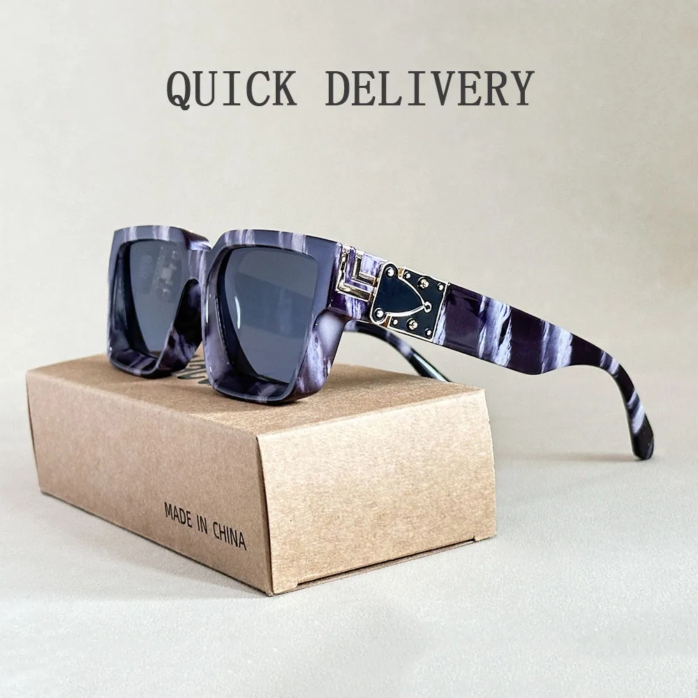 משקפי שמש אופנתיים עבור גברים מרובעות לנשים, וינטאג' מעצבים – תמונה 8